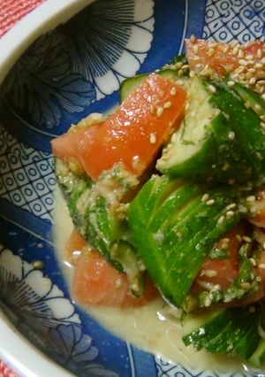 じゃばら胡瓜とトマトのサラダ-レシピのメイン写真