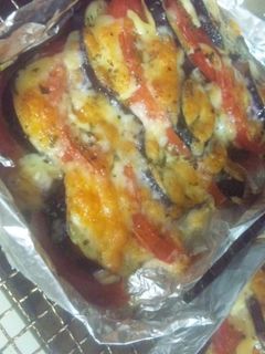 ナスとトマトのチーズマヨ焼き-レシピのメイン写真
