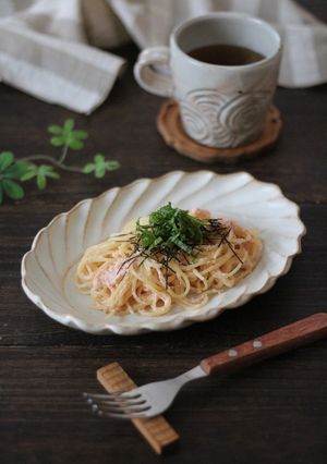 ぱぱっとたらこ(明太子)パスタ-レシピのメイン写真