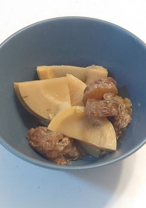 下処理なし！　筍の牛すじ煮込み-レシピのメイン写真