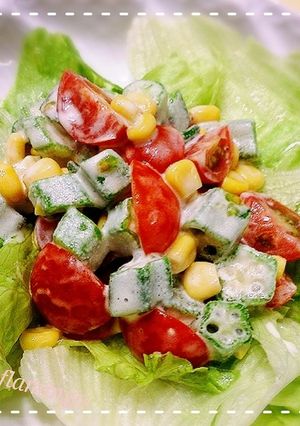 夏野菜のココナッツドレッシング-レシピのメイン写真