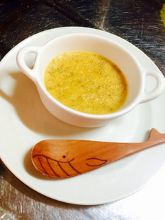 *離乳食*お芋ときな粉の卵黄プリン-レシピのメイン写真