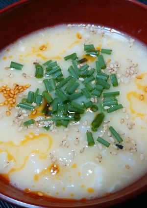 残った鶏皮でワンランク上～お粥！-レシピのメイン写真