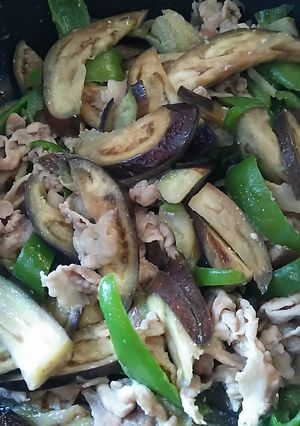 豚肉&茄子&ピーマンの味噌炒め♪-レシピのメイン写真