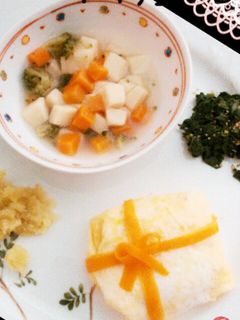 お祝プレート♡離乳食後期-レシピのメイン写真