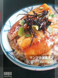 サンマの蒲焼き丼~雑穀米で健康的~-レシピのメイン写真