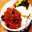トマトジュース(缶)でドライカレー