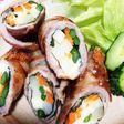豚バラ肉の大葉チーズ野菜巻き