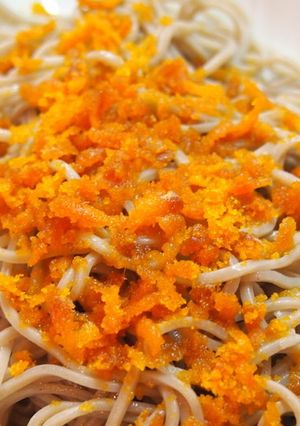 イタリア産からすみたっぷり蕎麦-レシピのメイン写真