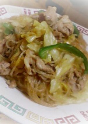 豚肉&春雨野菜の味噌炒め～♪-レシピのメイン写真