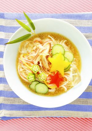 さっぱり冷や汁風♪七夕そうめん☆-レシピのメイン写真