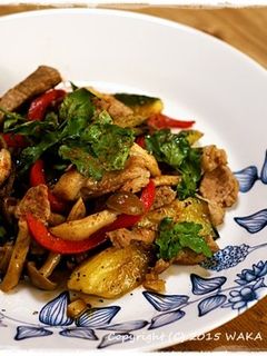 簡単■豚肉と夏野菜のエスニック炒め■-レシピのメイン写真