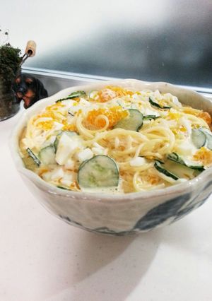 缶詰みかんのサラスパ-レシピのメイン写真