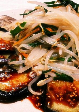 茄子とにらもやしのナムル-レシピのメイン写真