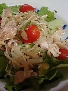 蒸し鶏のサラダ-レシピのメイン写真