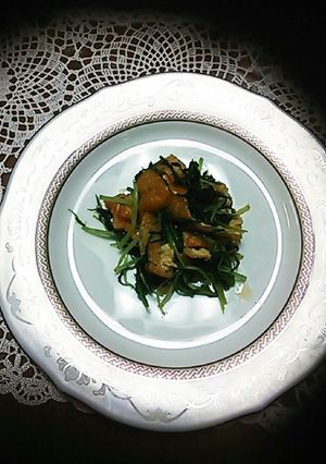 水菜と油揚げだけで一品(*^^*)-レシピのメイン写真
