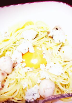 ブルーチーズとマッシュルームのパスタ-レシピのメイン写真