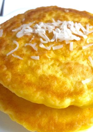 砂糖不使用☆ココナッツふわふわパンケーキ-レシピのメイン写真