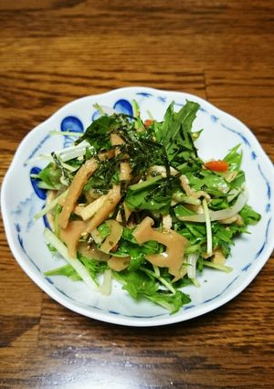 簡単・和の水菜サラダ-レシピのメイン写真