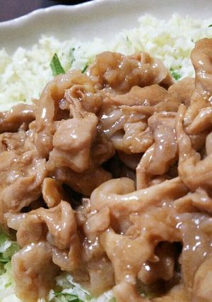 豚肉の甘酢炒め～キャベツを包んでどうぞ～-レシピのメイン写真