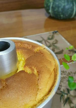 かぼちゃのふわっふわっ♡シフォンケーキ♪-レシピのメイン写真