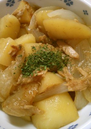 ツナと じゃが芋 玉ねぎの 簡単 炒め！-レシピのメイン写真