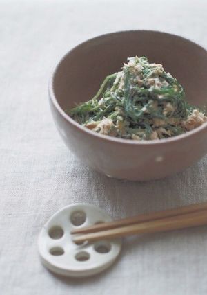 おかひじきとツナのマヨ胡麻ピリ辛和え-レシピのメイン写真
