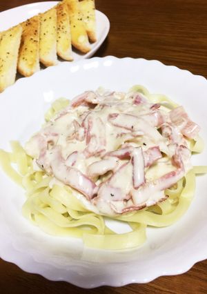 材料3つ！絶品濃厚クリームパスタ-レシピのメイン写真