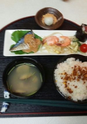 血管ダイエット食377（鯖エビ鉄火）-レシピのメイン写真