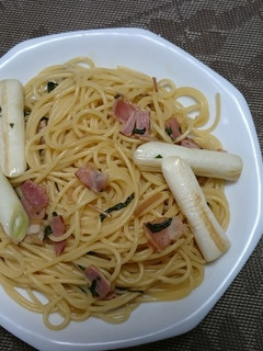 ベーコンと青菜の和風スパゲッティ-レシピのメイン写真
