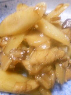 ごぼうと鶏の煮物 -レシピのメイン写真