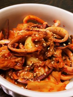 簡単!節約!イカキムチ炒め-レシピのメイン写真