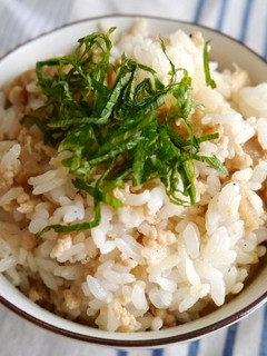 鶏そぼろとあげの甘辛♡混ぜごはん-レシピのメイン写真