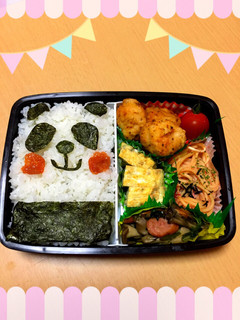簡単!パンダキャラ弁♡♡-レシピのメイン写真