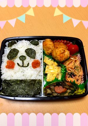 簡単！パンダキャラ弁♡♡-レシピのメイン写真