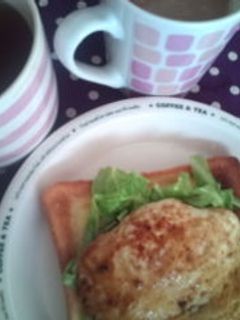 テリヤキ玉子のオープンサンド-レシピのメイン写真