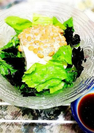 納豆とお豆腐のさっぱりスタミナサラダ!-レシピのメイン写真