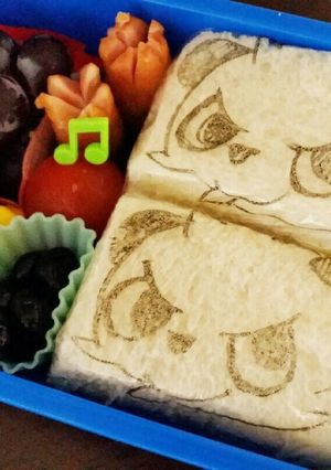 ポケモン☆簡単ヤンチャムのサンドイッチ！-レシピのメイン写真