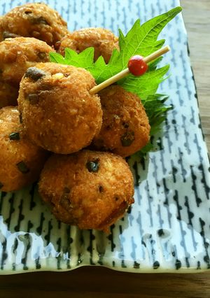 鶏と卯の花のだんご揚げ-レシピのメイン写真