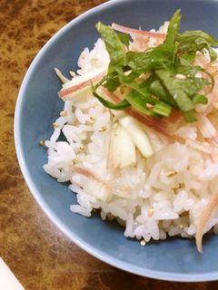 梅と新生姜の炊き込みご飯-レシピのメイン写真