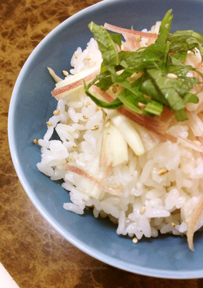 梅と新生姜の炊き込みご飯-レシピのメイン写真