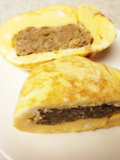 お弁当に♪冷凍ミニハンバーグ卵包み-レシピのメイン写真