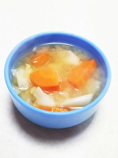 人参キャベツ味噌汁-レシピのメイン写真