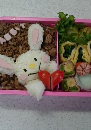 うさぎさんキャラ弁-レシピのメイン写真
