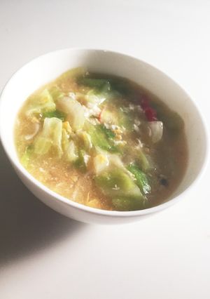 ふんわりなめらか カニタマ野菜スープ☆-レシピのメイン写真