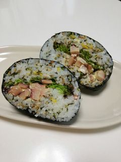 イカマヨネーズのおにぎらず-レシピのメイン写真
