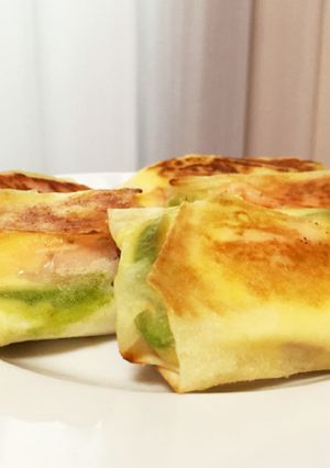 サーモンとチーズの洋風春巻き☆*+-レシピのメイン写真