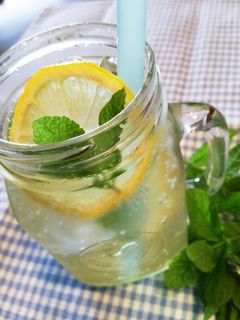ジャー★ミントシロップ!ミントソーダ水♪-レシピのメイン写真