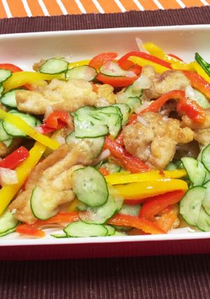 夏野菜と鶏肉のサッパリマリネ〜南蛮漬け風-レシピのメイン写真