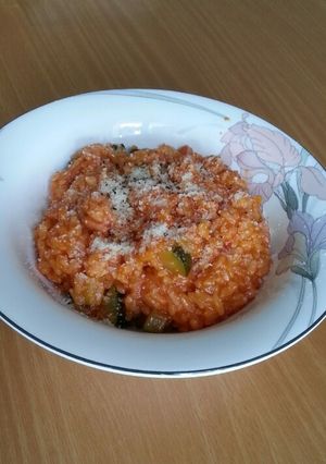 野菜ジュースでリゾット-レシピのメイン写真